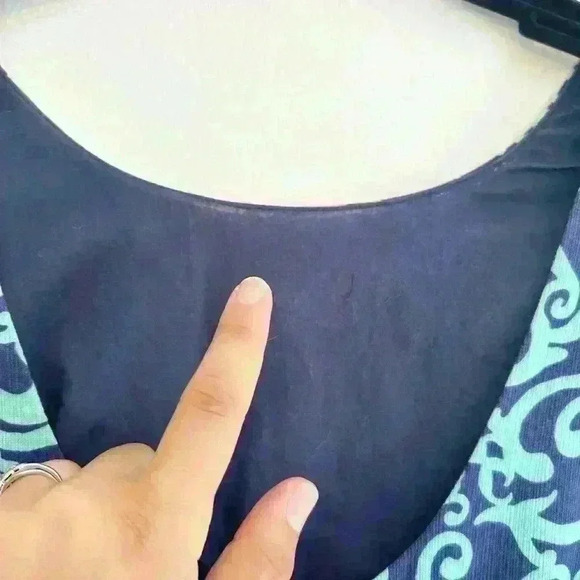 Lilly Pulitzer Delia Fountain Hopping Pink Blue Shift Dress - Picture 9 of 9